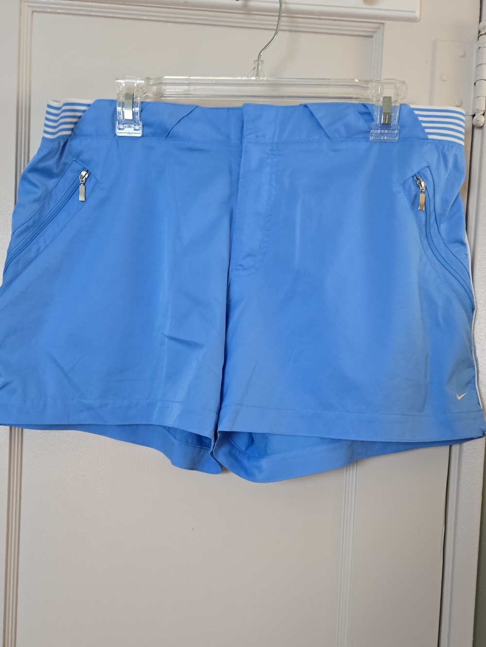 Nike Blue Stripe Elastic Waist Shorts